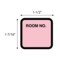 Nevs Printed Chart Labels - Room No 1-7/16" x 1-1/2" Pink w/Black NRBP-S-PINK - alternate 2